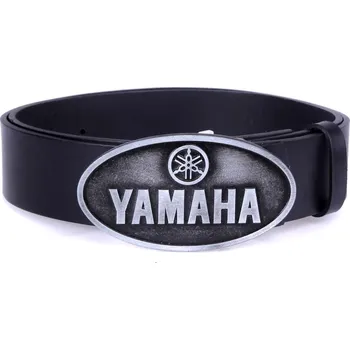Opasek TXR Kožený opasok Yamaha 140 cm (Moto opasok s prackou Yamaha, vyrobený z hovädzej lícovej kože, zaručujúci dlhú životnosť.)