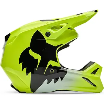Helma na motorku FOX přilba V1 Shield fluo yellow - XS