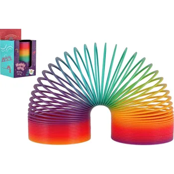 Hračka pro nejmenší Teddies | Retro duhová pružina