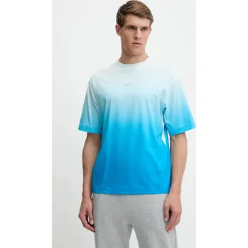 Pánské tričko Bavlněné tričko Oakley pánské, modrá barva, FOA406849 55X, vel. S