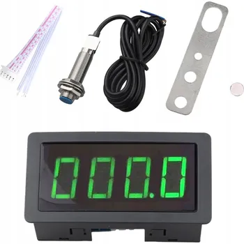 DIGITÁLNÍ TACHOMETR MĚŘIČ OTÁČEK OTÁČKOMĚR S LED DISPLEJEM