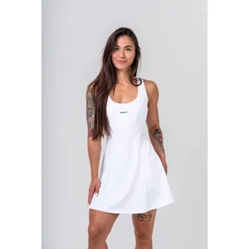 Dámské šaty Nebbia Sportovní šaty 2v1 GYM CHIC 398 - white - S + doprava zdarma