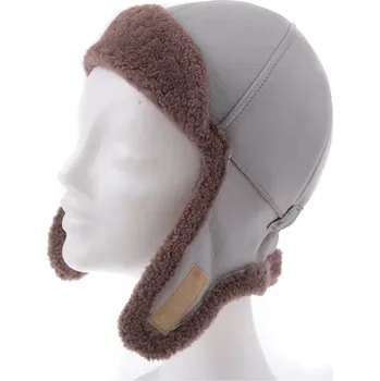 Čepice Splus Dětská kožešinová ušanka z ovčiny DU11 světle modrý napalan Velikost: 51 - 53 cm