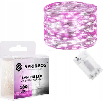 Vánoční dekorace Vánoční osvětlení na stromeček Springos do interiéru 9,9 m, 51 - 100 světýlek