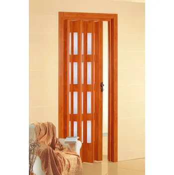 Interiérové dveře PETROMILA plastové shrnovací dveře třešeň ROZMĚR: 87x200cm 2941/87X