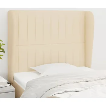 Ložnice Čelo postele typu ušák krémové 93x23x118/128 cm textil IM_3118181