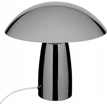 Lampička NOČNÍ LAMPA KOVOVÁ, STŘÍBRNÁ, PRŮMĚR 36 CM, VÝŠKA 34 CM