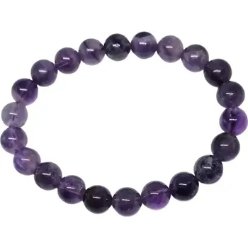 Náramek Ametystový náramek 8 mm – elegantní minerální šperk
