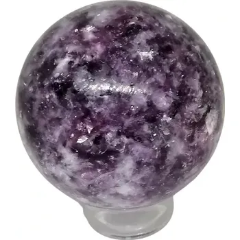 Lepidolit koule – extra kvalita 326 g, přírodní minerál cca 6,3 cm