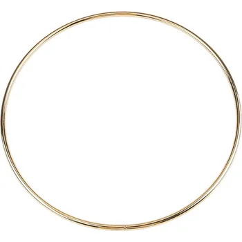 Galanterie Kovový kruh / ucho na tašku Ø21,3 cm, barva 2 zlatá