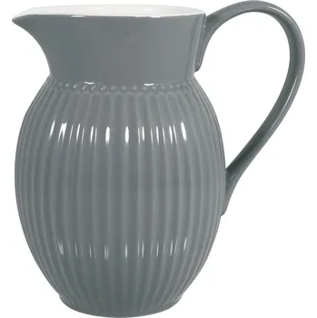 GreenGate Porcelánový džbán Alice Stone Grey velký