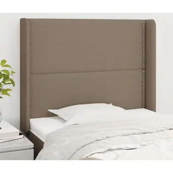 Čelo postele typu ušák taupe 93x16x118/128 cm textil IM_3119426