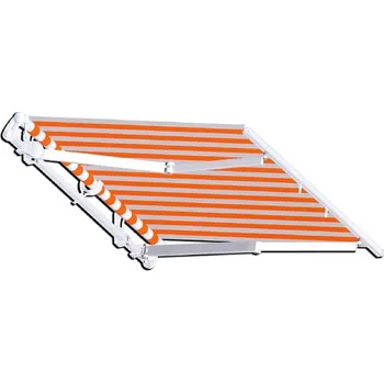 Markýza Výsuvná markýza ALANIS šířka 320cm krycí stříška: ano - s krytem návinu, ovládání klikou: vlevo, výsuv: 150cm 8301/150/VLE/ANO3