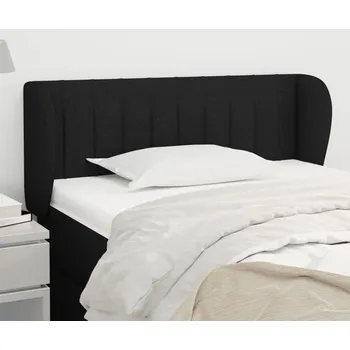 Čelo postele typu ušák černé 103x23x78/88 cm textil IM_3117374