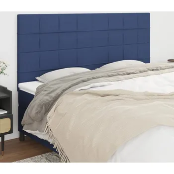 Čelo postele modré 180x5x118/128 cm látkové IM_3116352