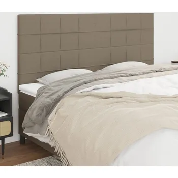 Čelo postele béžové 200x5x118/128 cm látkové IM_3116358