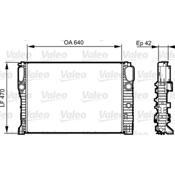 Chladič motoru Chladič, chlazení motoru VALEO 732855