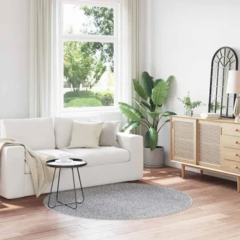 Koberec Protiskluzový Shaggy koberec Šedá 160 x 160 cm PP IM_4019782