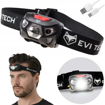Čelovka EVI dobíjecí LED 500 lm, 5 režimů, voděodolná IPX6