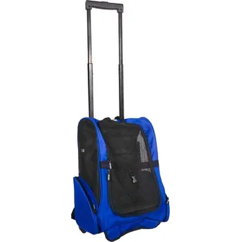 přepravka pro zvíře 2 v 1 přepravka na kolečkách pro mazlíčky, více barev - modrá