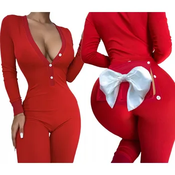 Dámské pyžamo Dámské pyžamo, DÁREK ke Dni svatého Valentýna PRO NI s MAŠLE červené, velikost L