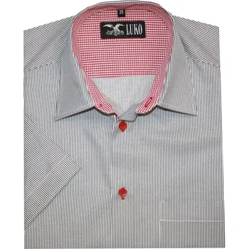 Pánská košile Pánská košile Luko 154109 - šedý pruh šedý proužek velikost 40