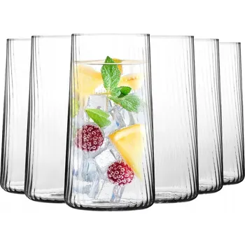 Sklenice Sklenice na nápoje KROSNO Avant-Garde LUMI 550 ml rýhované na drinky a pivo