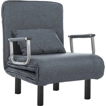 Křeslo Rozkládací křeslo 2v1 ve více barvách-tmavošedé