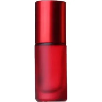 Láhev Skleněná láhev rollon červené ledové sklo 5 ml s kuličkou