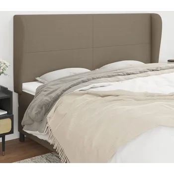 Čelo postele typu ušák taupe 163x23x118/128 cm textil IM_3117686