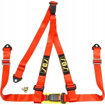 Klimatizace automobilu Sportovní pásové popruhy RBS TECHNOLOGY 3bodové / 2" Červené DRIFT KJS TA