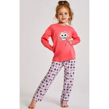 Dívčí pyžamo Taro pyžamo dívčí 3486 Emma - korálová, 122 (Dívčí pyžamo Taro )