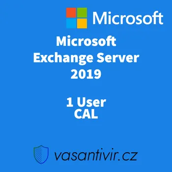 Počítač Microsoft Exchange Server 2019 - std - 1 User CAL, druhotná 381-04518
