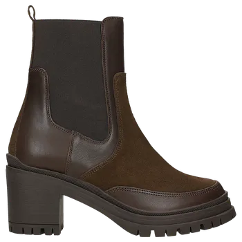 Dámské polobotky Hnědé Dámské Kotníkové Boty Na Podpatku Wojas 5537272 36