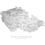 Mapa ČR Gray Watercolor EP78889 lesklý…