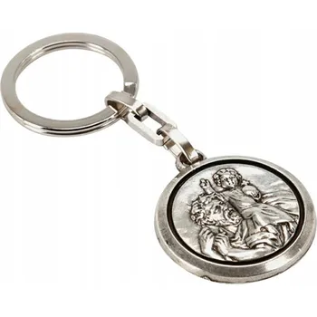 Přívěsek Na Klíče Svatý Kryštof kovová Carcommerce