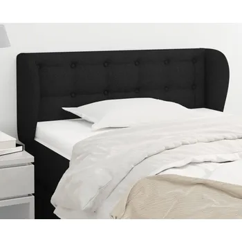 Čelo postele typu ušák černé 93x23x78/88 cm textil IM_3117562