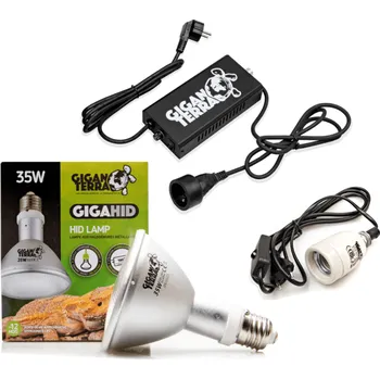 Osvětlení do terária PREMIUM SET GiganTerra UVB 35W PAR30 PREMIUM SET: s Keramickou objímkou