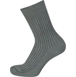 KNITVA Klasické bavlněné ponožky FAJAN - 5 párů šedá střední 39