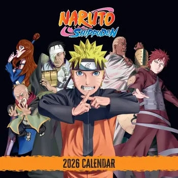 DVD film Kalendář 2026 - Naruto Shippuden - Square - Kalendáře