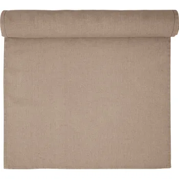 ubrus GreenGate Lněný běhoun hnědý 140x45