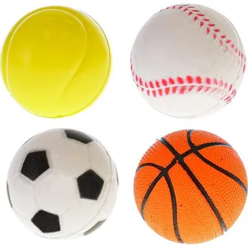 Dětský míč Míčky pěnové 7cm sportovní 4ks v tubě