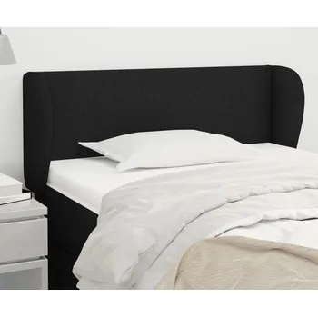 Čelo postele typu ušák černé 103x23x78/88 cm textil IM_3116856