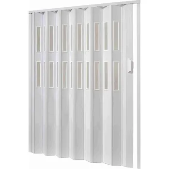 Interiérové dveře PETROMILA shrnovací dveře do 80x250cm ODSTÍN: HNĚDÁ, TYP DVEŘÍ: 3 řady prosklení 689/HN/3