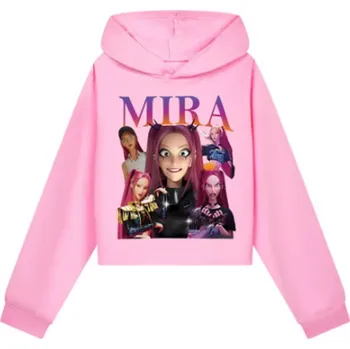 Chlapecký svetr KPop Demon Hunters (Lovkyně démonů) KPop Demon Hunters - kratší dívčí mikina (mix barev) Barva: růžová (7), Velikost: 120