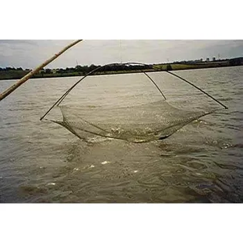 Rybářská síť Čeřen 1,5 x 1,5 m kompletní / oko 8 x 8 mm