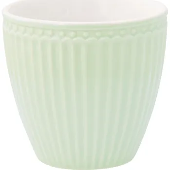 GreenGate Mini porcelánový hrnek na latté Alice Pale Green