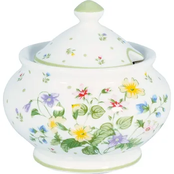 Cukřenka GreenGate Porcelánová cukřenka Fiola White