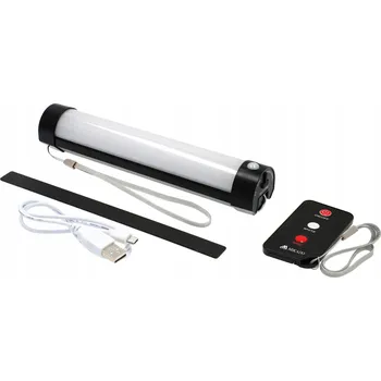 Lampička Akumulátorová LED lampa Mikado 100 W s USB vstupem a držákem pro zavěšení