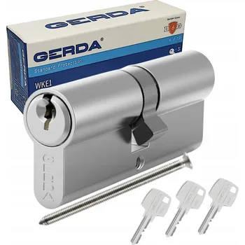 Vložka do dveří GERDA VLOŽKA DO ZÁMKU 30/40 NIKL WKE1